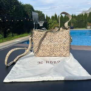 NWT Hobo Render Neutral Mosaic Print Convertible Shoulder Crossbody Bag